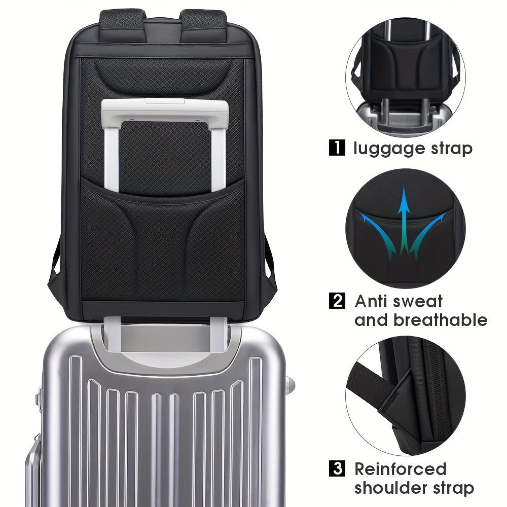 Travel Backpack, Airline-approved Laptop Schoolbag, Outdoor Sports Daypack, Business Men's Laptop Backpack, Large Capacity with Laptop Layer, Portable USB Charging Function, Travel Daily Commuting Sports Bag, Travel Essential