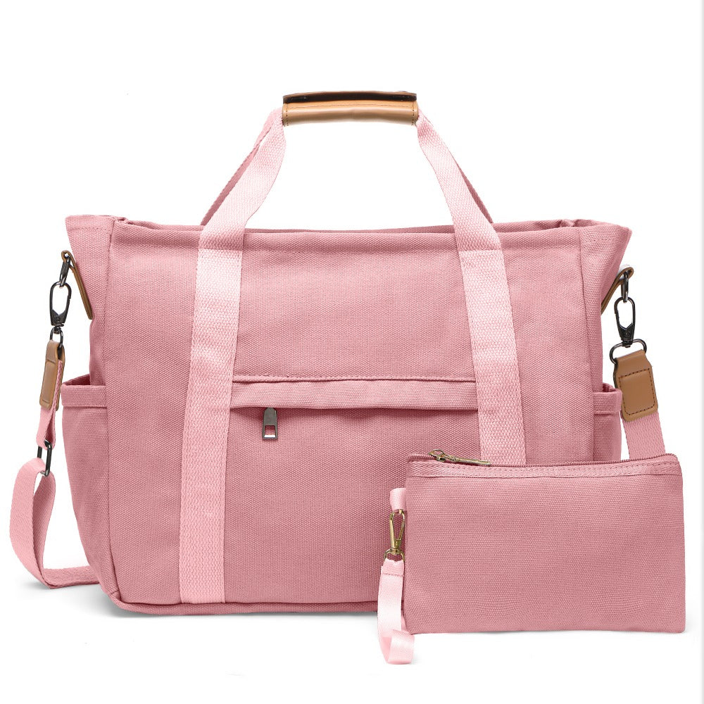 2PCS Sets Canva tote bag with Makeup Bags for Women, Casual Beach Crossbody Hobo Messenger Handbag Purses Bags for Work Gym Travel Shopping