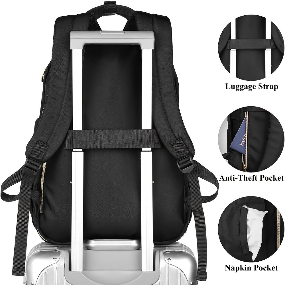 Laptop Backpack – USB Charging, for Work & School | Bag Vero – detail view 6