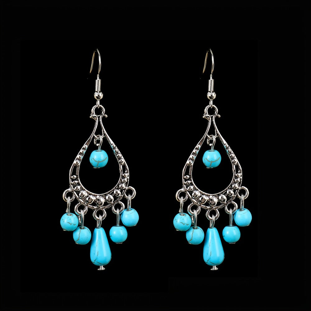 [Western-style Jewelry Set] 10pcs Western-style Jewelry Gift Set for Women | Hat, Fringed Crossbody Bag, Single-shoulder Bag, Wallet, Turquoise Imitation Necklace, Bracelet And Earrings - Suitable for Daily Vacation And Travel