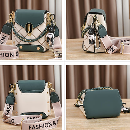 Women'S Mini Plaid Crossbody Bag with Chain Strap & Flap Closure, Adjustable Wide Shoulder Strap, for Everyday & Special Occasions, Birthday Gift, Womens Hand Bag, Clutch Bags for Women Elegant, Crossbody Bags for Women, Party Accessory