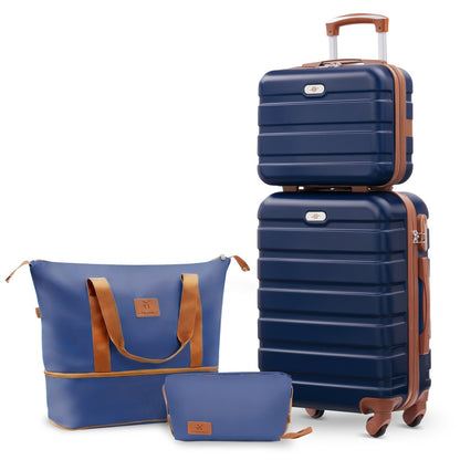 Suitcase Set, Multi-piece Suitcase Set, Abs Material + Safety Combination Lock + Three-section Adjustable Pull Rod +360°, Rich Suitcase Set