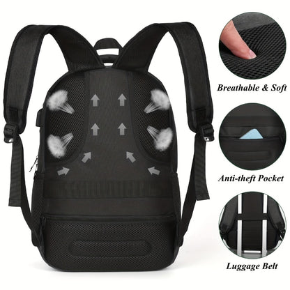 15.6 Inch Laptop Backpack with USB Charging Port for Men & Women | School, College, Business & Travel Backpack for Teens & Adults | Durable Bookbag for Daily Use
