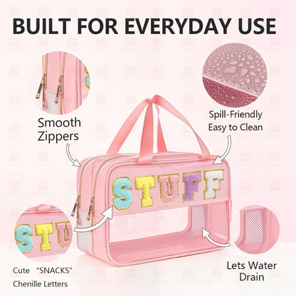 PU Wet Dry Separation Tote Bag, Double Layer Wet Dry Separation Design with Drainage Net, High Quality PVC Layer, Ideal for Daily Outings And Storage