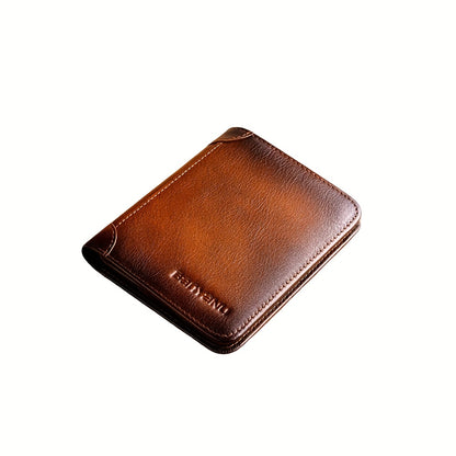 [BANYANU] Premium Wallet for Men, Men'S Wallet, RFID Blocking Trifold/Bifold Genuine Leather, Minimalist Credit Card Holder, Perfect Men'S Gift