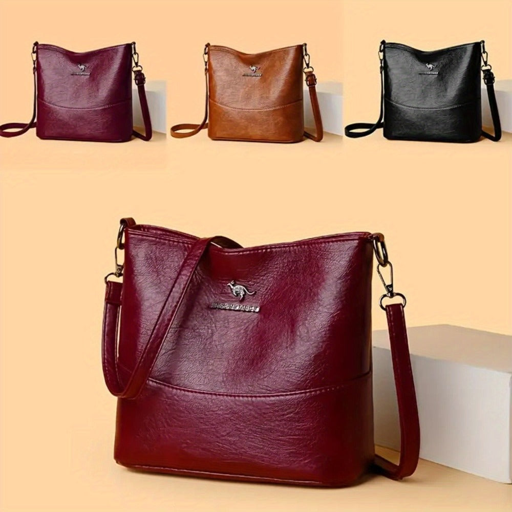 Retro-style Fashionable and Spacious Ladies' Shoulder Bag - A Soft Shoulder Bag with an Adjustable Strap, Zipper Closure and Multiple Pockets - Lightweight and Stylish Design, a Perfect Travel Bag for Daily Leisure, Commuting and Shopping, a Retro-st