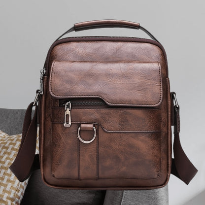 Men's Single Shoulder Bag Casual Business Crossbody Vertical Small Backpack Handbag