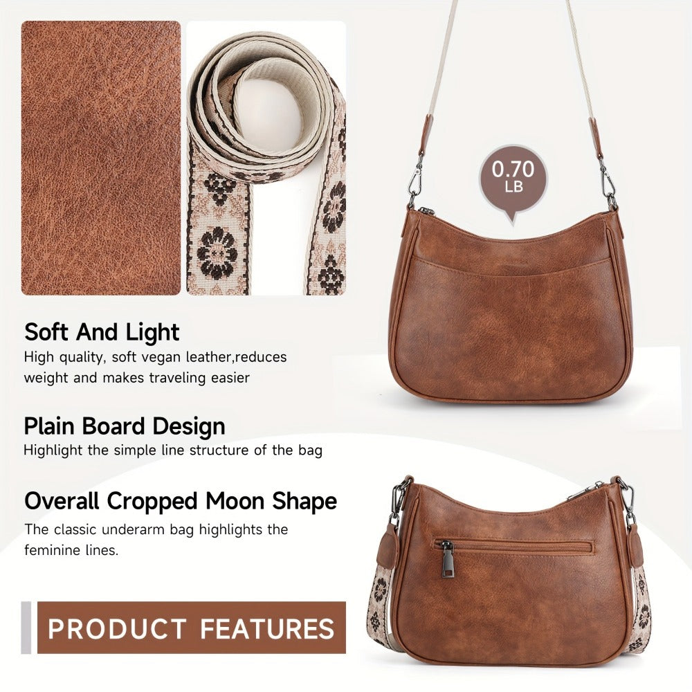 Crossbody Bag for Women – 7 Colors, PU Leather, Adjustable Strap | Bag Vero – detail view 9