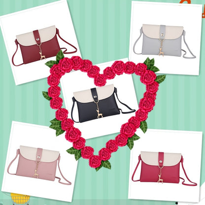 1 Women's Mini Crossbody Handbag & Wallet Combo - Lightweight Nylon Detachable Strap Zipper Closure Purse, Grey//, Compact Everyday Bag for Smartphone-Fitting (Ideal Birthday Gift) - Hand Washable or Dry Cleanable