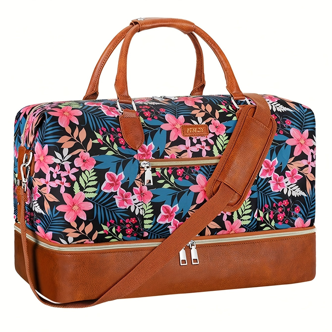 Weekender Bags For Men And Women, Travel Duffel Bag Carry On Overnight Bag, Large Travel Weekender Tote Bag With Shoe Compartment