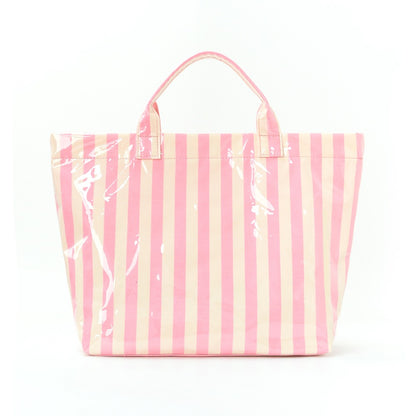 Striped Tote Bag Large Capacity Lightweight Handbag with Vertical and Horizontal Stripes Multi Functional Commuter Travel Bag Suitable for Shopping Fashionable and Casual Handheld Shoulder Bag Zippered Closure