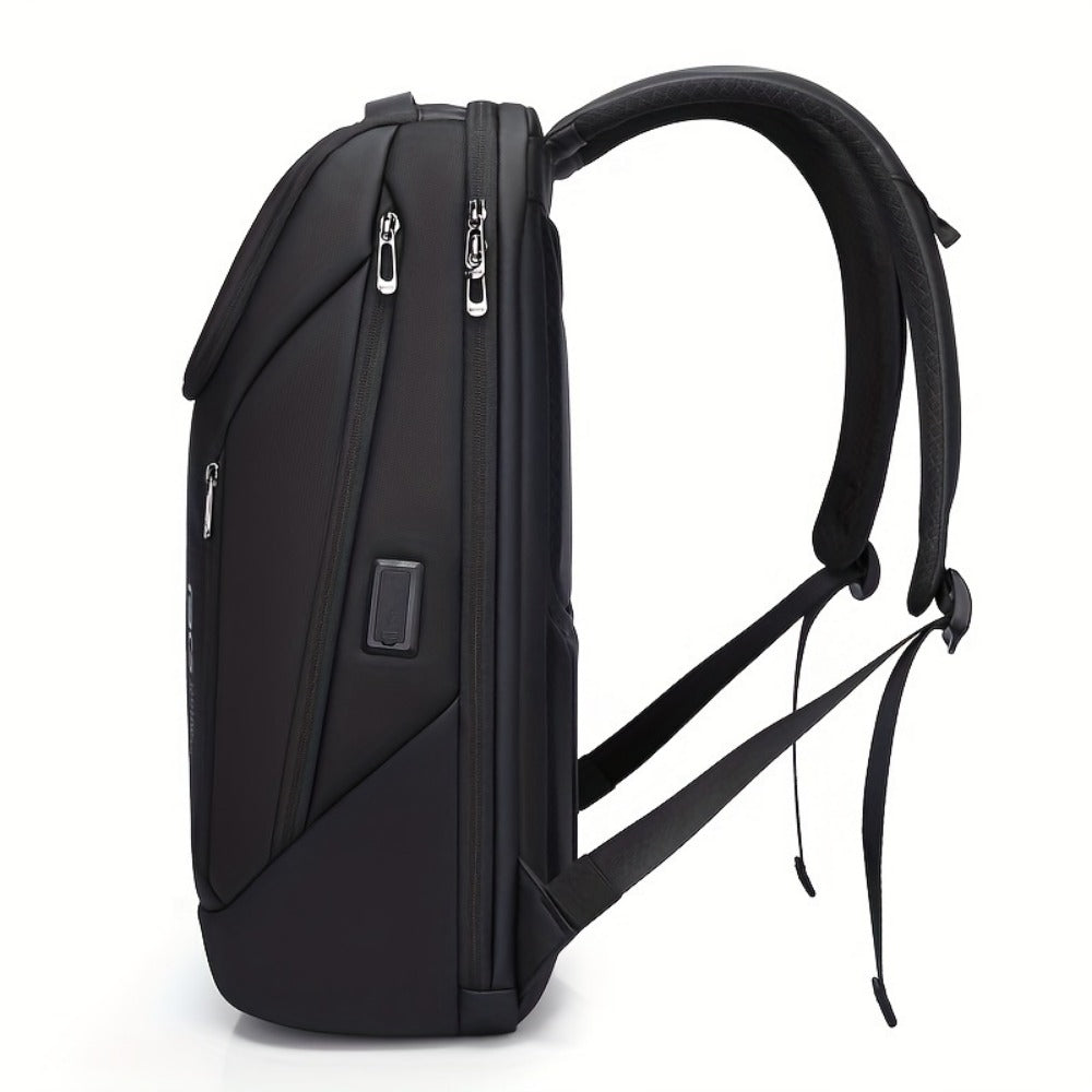 Laptop Backpack – USB Charging, Large Capacity, Trolley Sleeve, for Travel & Work | Bag Vero – detail view 9