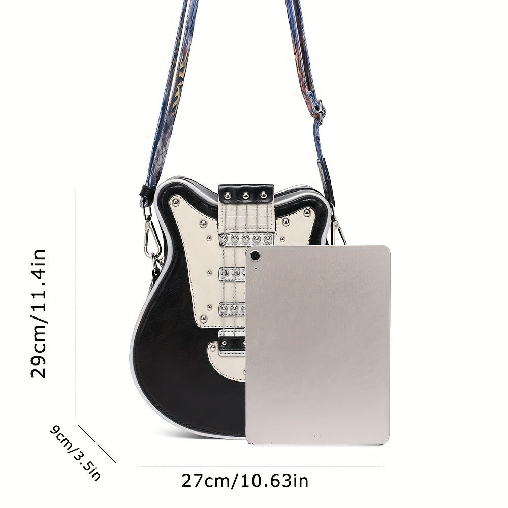 Crossbody Bag – Guitar Shaped Y2k Chain Rivet | Bag Vero – detail view 6