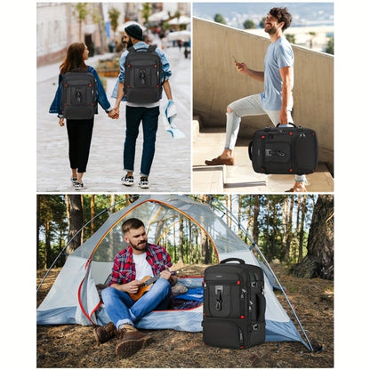 Airline Approved Carry On Backpack With Shoe & 17IN Laptop Compartment - Unisex Travel Backpack For Men & Women, Weekender Bag For Gym, College, Sport - Mochila De Viaje