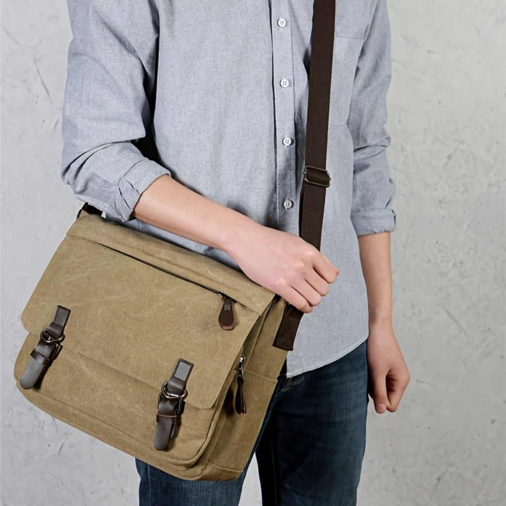 Laptop Bag – Canvas, Adjustable Strap, for Travel & School | Bag Vero – detail view 11