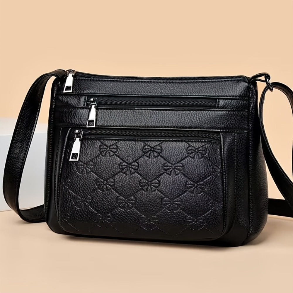 New Women'S Shoulder Bag, Adjustable Shoulder Strap, Zipper Closure, Multi Pocket Large Capacity Crossbody Bag, Fashionable And Versatile Travel Bag, Casual Handbag, Supermarket Shopping Bag, Suitable for Daily Use And Outdoor Travel