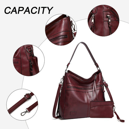 Trendy Double Zipper Tote Bag for Women, Suitable for Casual Use, Can Be Worn As a Shoulder Or Crossbody Bag, Popular in Europe And The United States