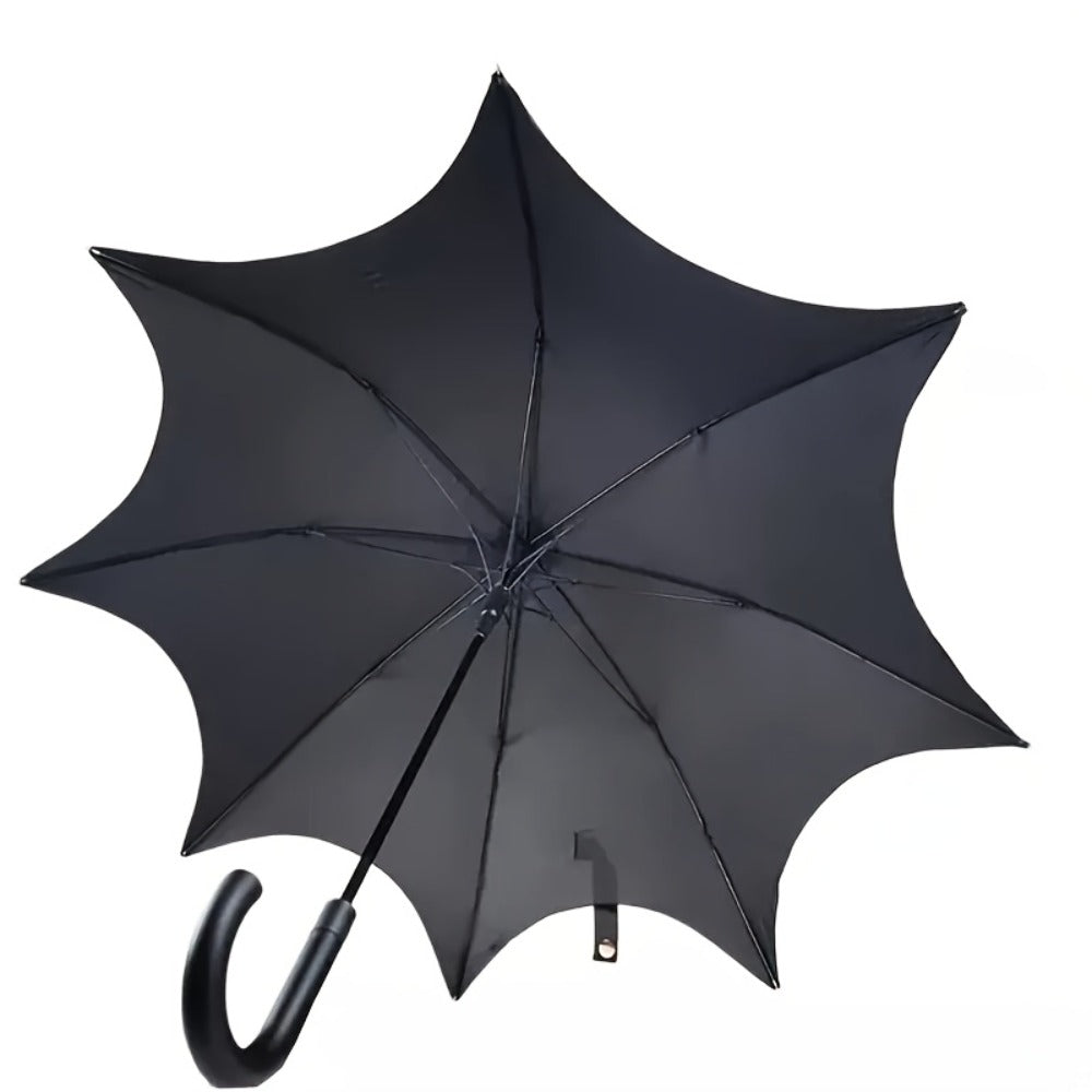 Large Automatic Batwing Umbrella with Black Canopy & Bat-Themed Design - Automatic Open/Close Suitable for Gothic, Punk Style, Batwing Umbrella for, Christmas Gift, for Halloween, Daily Use, Outdoor Accessory