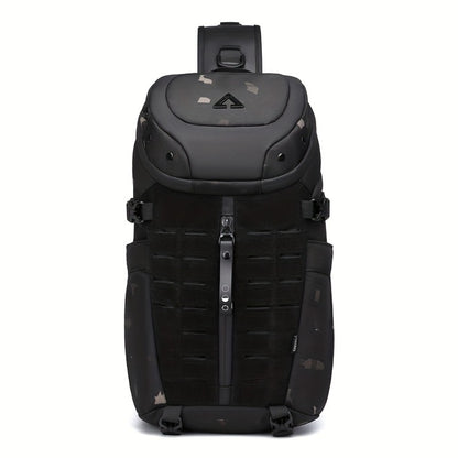 [Stylish Crossbody Bag] Resilver Men's Large Capacity Chest Bag, a Stylish Crossbody Bag Designed for Short Trips, Perfect for Men As a Fashionable Sling Or Shoulder Bag