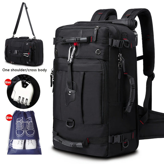 Spacious Travel Backpack, Versatile Shoulder Bag, Men'S Hiking Pack, Outdoor Sports Rucksack, Everyday Daypack, School Backpack, Compatible with 15.6-Inch And 17.3-Inch Laptops