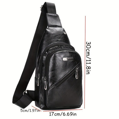Sling Bag – PU Leather, Large Capacity, for Travel & Everyday Use | Bag Vero – detail view 2