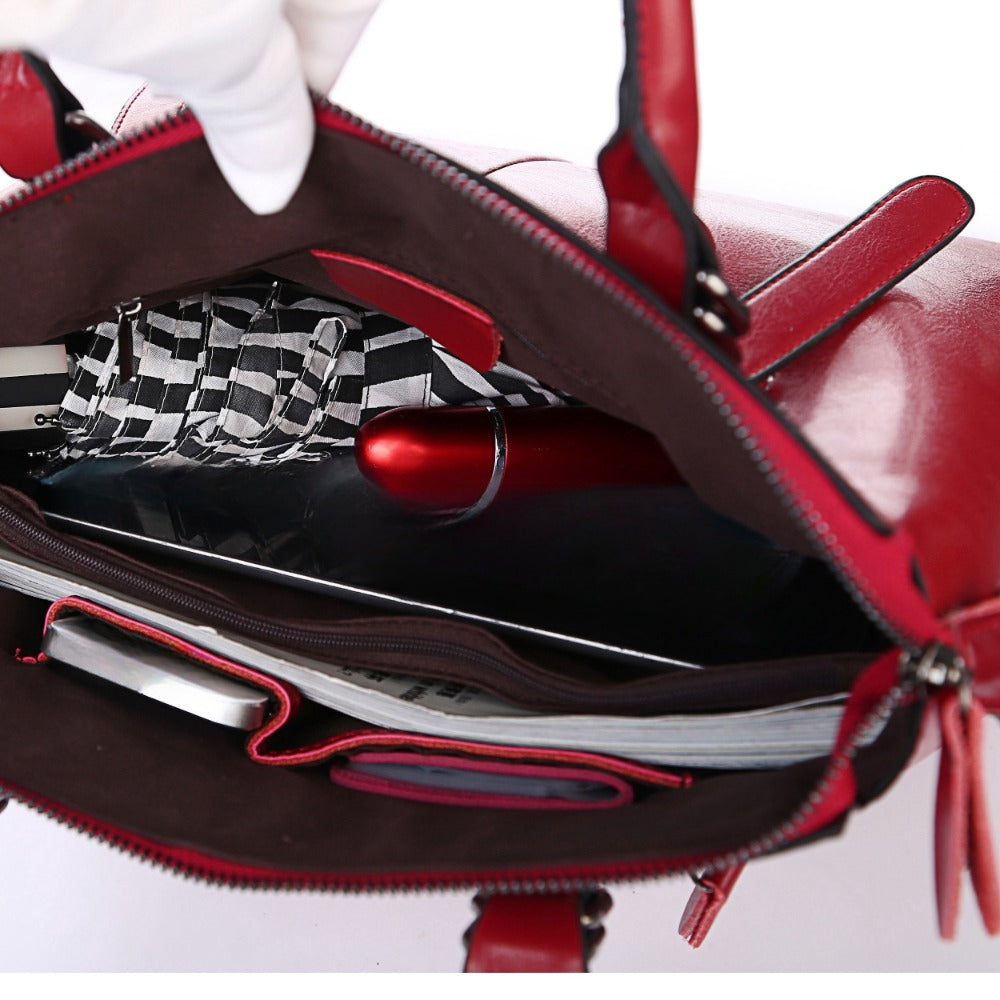Crossbody Bag for Women – Genuine Leather, for Travel & Work | Bag Vero – detail view 7
