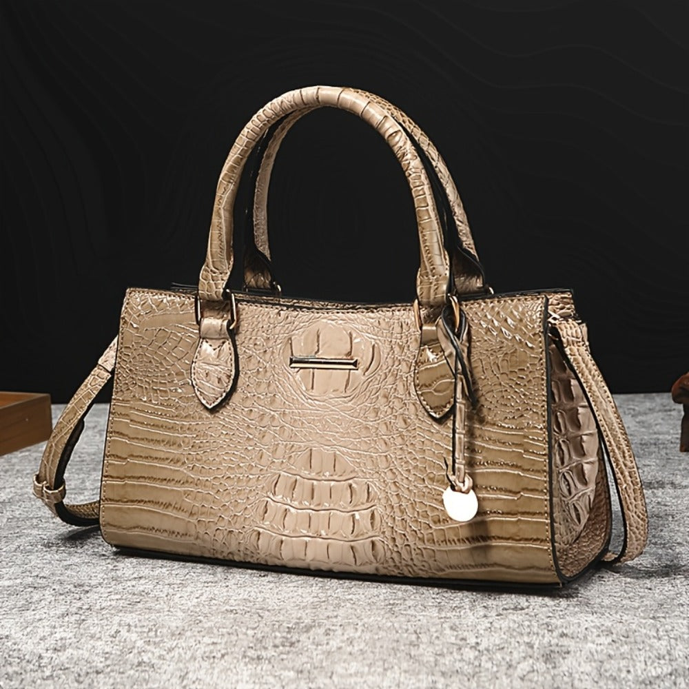 Crossbody Bag for Women – for Travel & Everyday Use, Alligator Print Luxury Zipper Party | Bag Vero – detail view 12