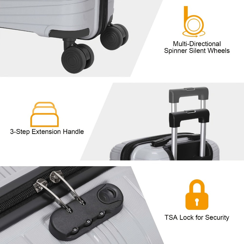 Luggage Set – 2 Piece, 20 Inch, 14 Inch, Spinner Wheels | Bag Vero – detail view 36