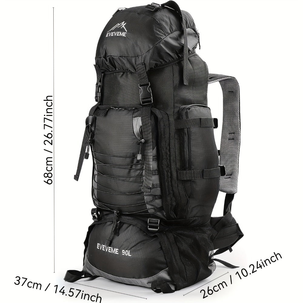 1pc 23.78gal Hiking Daypack Backpack High Quality Large Capacity Bag Hydration Pack for Men and Women Camping Traveling Halloween Black Friday Christmas Thanksgiving Gift for Boyfriend Husband Father