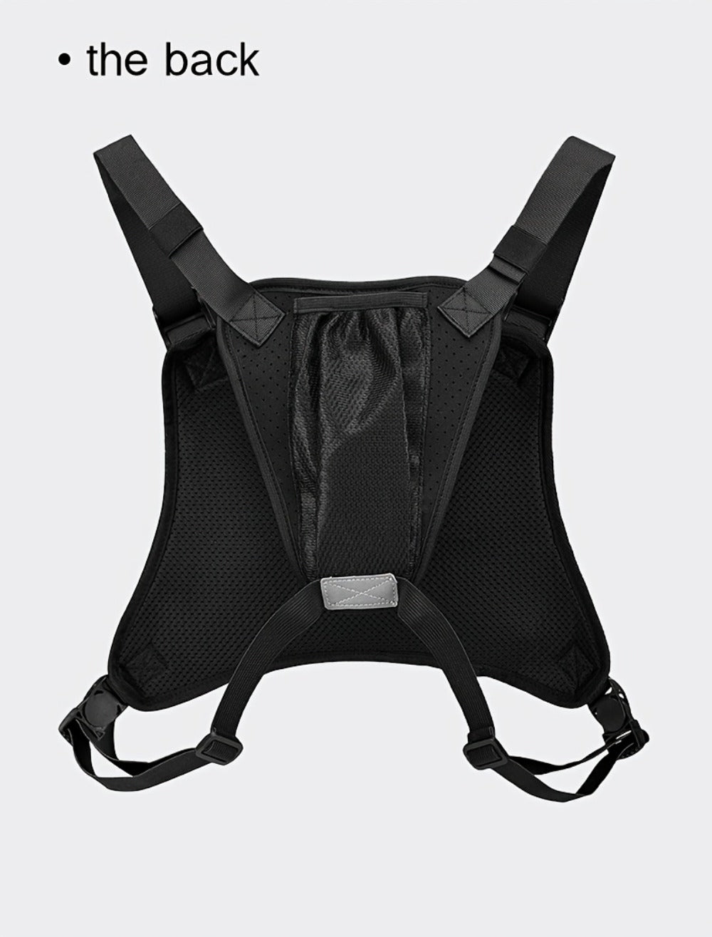 Men' & Women' Running Vest Bag with Built-in Phone Holder & Chest Pack - Hands-Free Workout Carrier Suitable for Cycling, Hiking, Travel, Motorcycle Accessories, Zipper Closure, Phone Mount for Smartphones, Outdoor Sports Gear