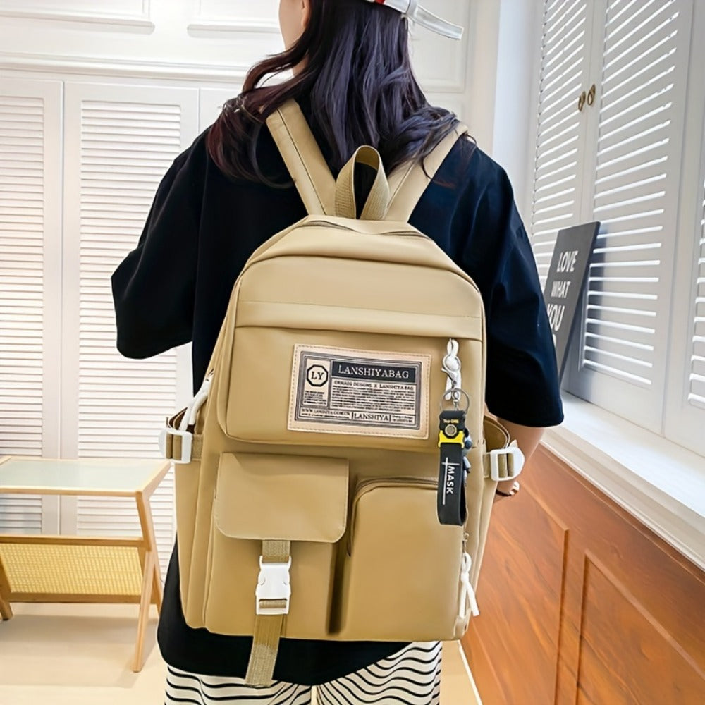 Backpack for Women – 5-Piece, Large Capacity, for School | Bag Vero – detail view 20