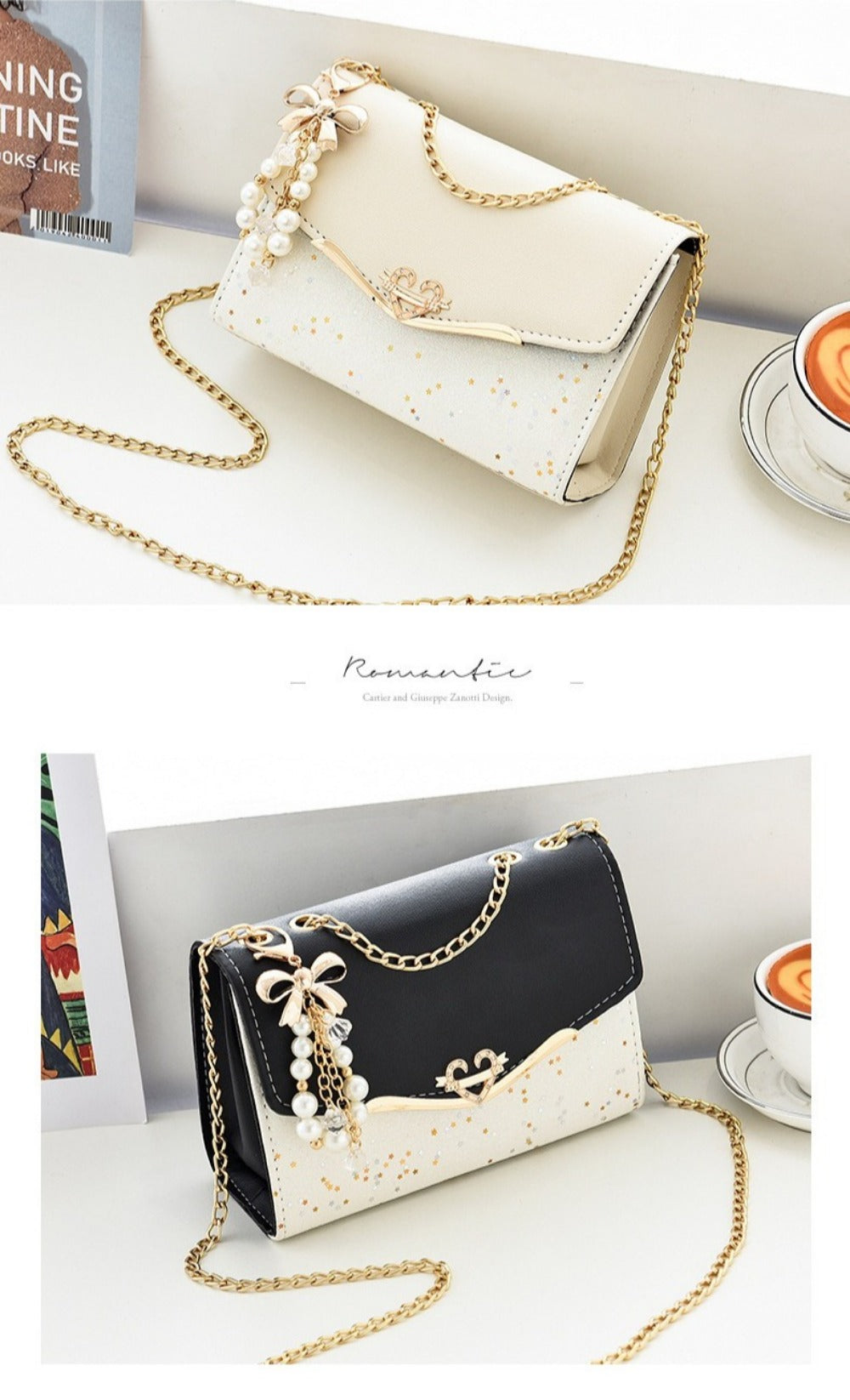 Crossbody Bag for Women – for Everyday Use, Sequin Chain Korean Style Luxury | Bag Vero – detail view 18