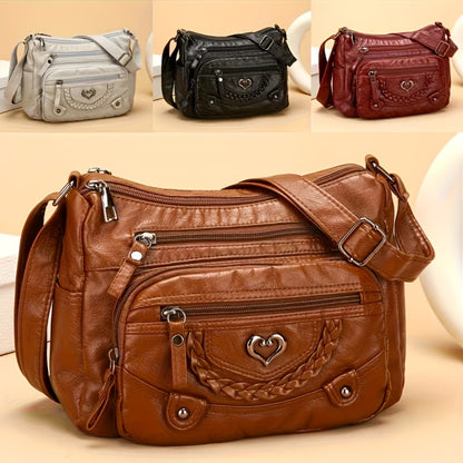 New Trendy Multi-compartment Tote Bag with Soft Texture, Stylish And Elegant Women's Bag, Simple And Elegant, Versatile And Suitable for Various Occasions, Large Capacity, Commuter Crossbody Bag