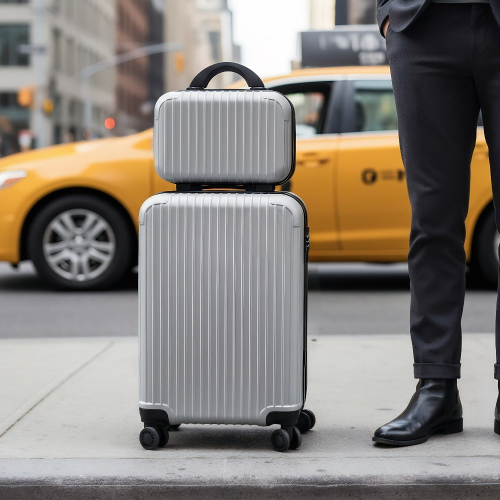 Trolley Suitcase, Travel Handbag, Makeup Bag, A Single 20in Suitcase, Men'S Luggage, Women'S Luggage, ABS Material Suitcase, Suitable For Business Travel, Personal Travel, Mixed Colors