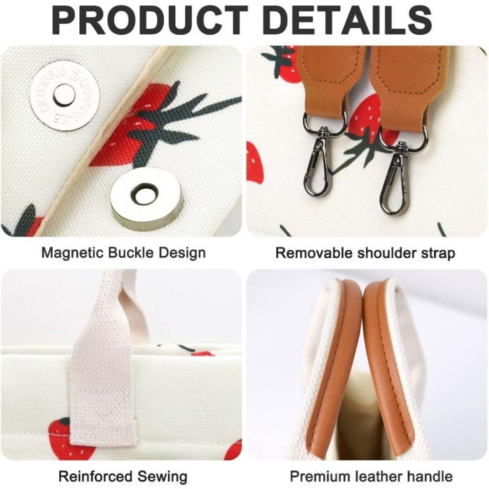 Laptop Bag – Canvas, Nylon, Adjustable Strap, for Travel & Work | Bag Vero – detail view 13