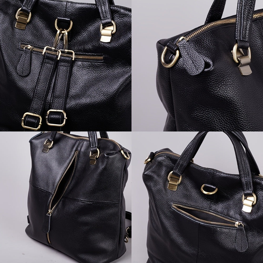 Laptop Backpack – Genuine Leather, for Travel & Work | Bag Vero – detail view 15
