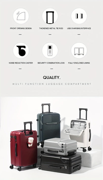 All-purpose Luggage Is A Must-have for Travel. 20-inch Luggage Is Available with USB