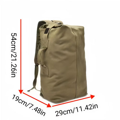 Men'S Large-Capacity Backpack: Adjustable Shoulder Straps, Multi-Compartment Design And Side Pockets. Ideal for Outdoor Trips Or Daily Use. Large-Capacity Canvas Backpack, Outdoor Hiking Bag, Travel Duffel, Men'S Sports Bag. Bonus Phone Pouch