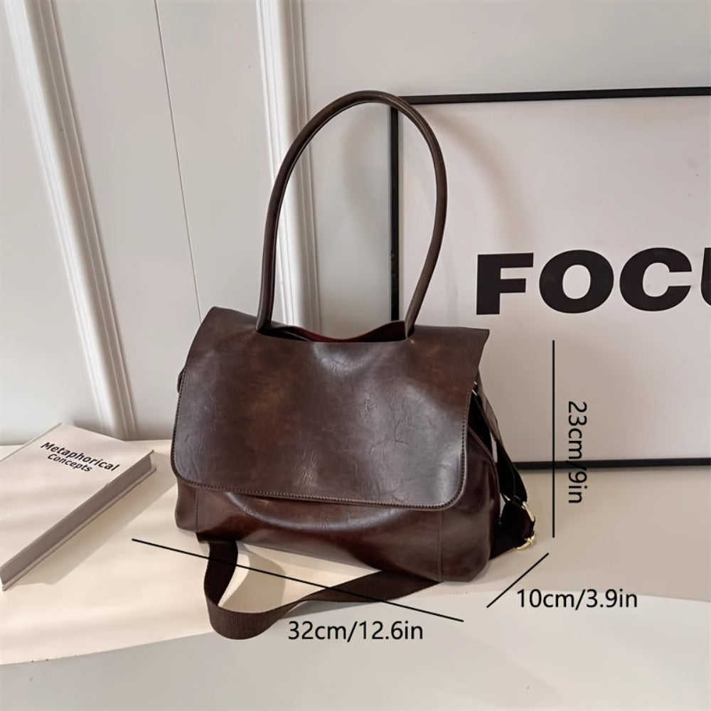 Leather Satchel for Women Handmade Vintage Top Handle Handbag Retro Crossbody Handbags Purse