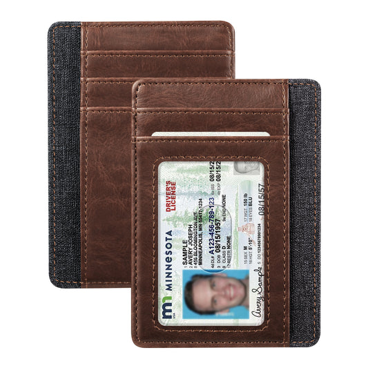 Fintie Slim Minimalist Front Pocket Wallet, RFID Blocking Credit Card Holder Card Cases With ID Window For Men Women