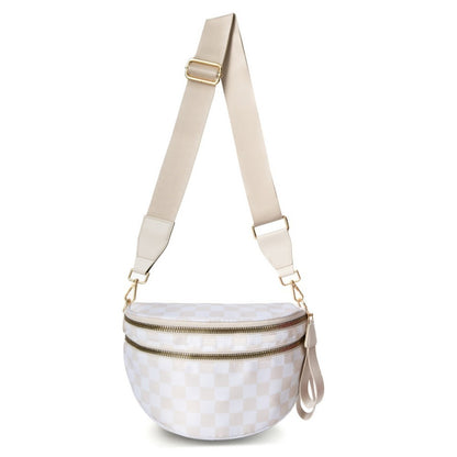 Crossbody Bag for Women – Large Capacity, Plaid Large Capacity Drawstring Closure | Bag Vero – detail view 23