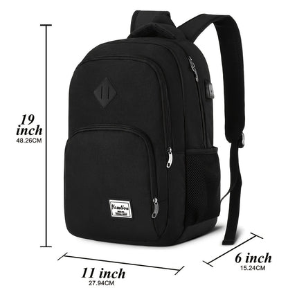 Laptop Backpack – 15.6 Inch, USB Charging, Adjustable Strap, for Travel & School | Bag Vero – detail view 3