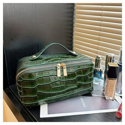 Travel Makeup Bag – PU Leather, Large Capacity, for Travel | Bag Vero – detail view 2