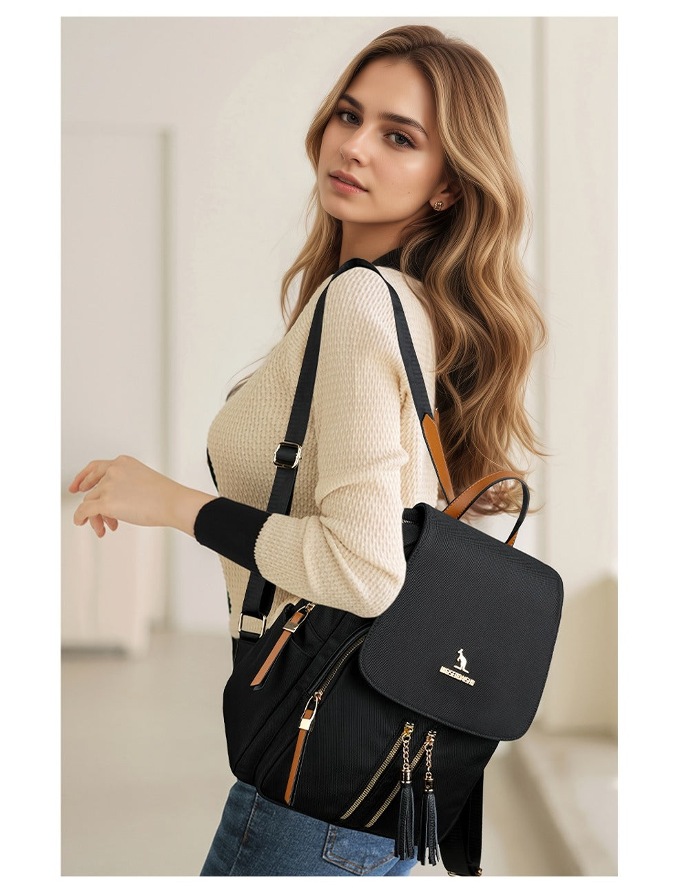 Backpack for Women – Nylon, Polyester, Lightweight, for Travel & Work | Bag Vero – detail view 29