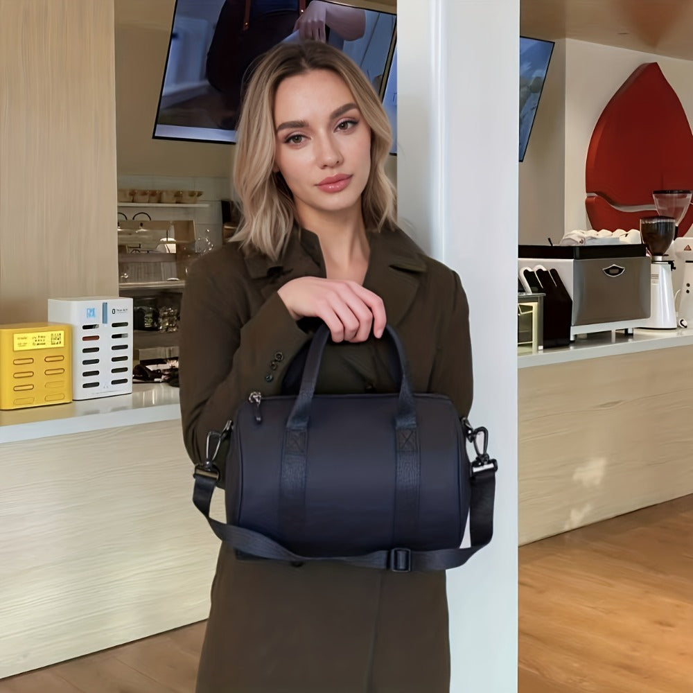 [Gym Bag For Sports] Mini Gym Bag Small Barrel Duffle Crossbody Bags Tote For Women Men Workout Bag Lightweight For Weekender Travel Sports Yoga Fitness Dance