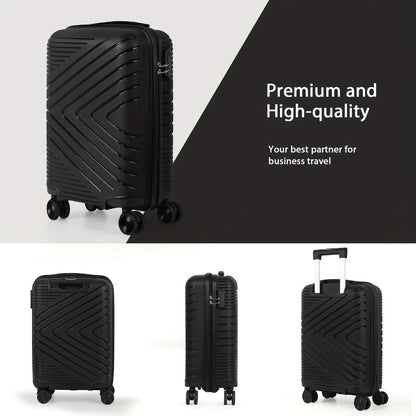 Two-Piece Luggage Set (20" And 14" Backpack) for Travel, Featuring Checked Suitcases That Are Lightweight And Portable, with Hard Sides And Spinner Wheels, Available in Rose Golden, Black, And Dark Blue