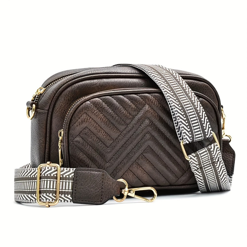 Crossbody Bag For Women Travel - Vegan Leather Crossbody Purse Quilted Small Shoulder Handbag With Adjustable Strap - For Fashionable Women - Suitable for Travel & Everyday Use - Perfect Gift for Her