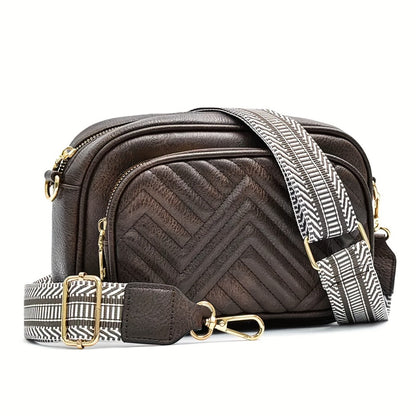 Crossbody Bag For Women Travel - Vegan Leather Crossbody Purse Quilted Small Shoulder Handbag With Adjustable Strap - For Fashionable Women - Suitable for Travel & Everyday Use - Perfect Gift for Her