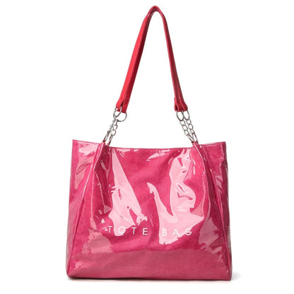 Women'S Stylish Shoulder, Crossbody And Tote Bag. Easy Elegant Design, Also As Handbag And Shopping Bag. Fits Books, Makeup And Daily Essentials. Great for Shopping, Travel, Camping. Beach Bag Made of PVC