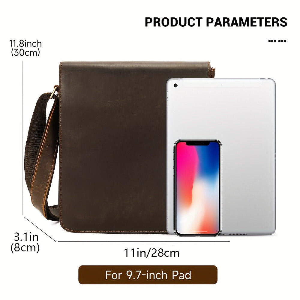 Laptop Bag – Genuine Leather, for Travel & Work | Bag Vero – detail view 3